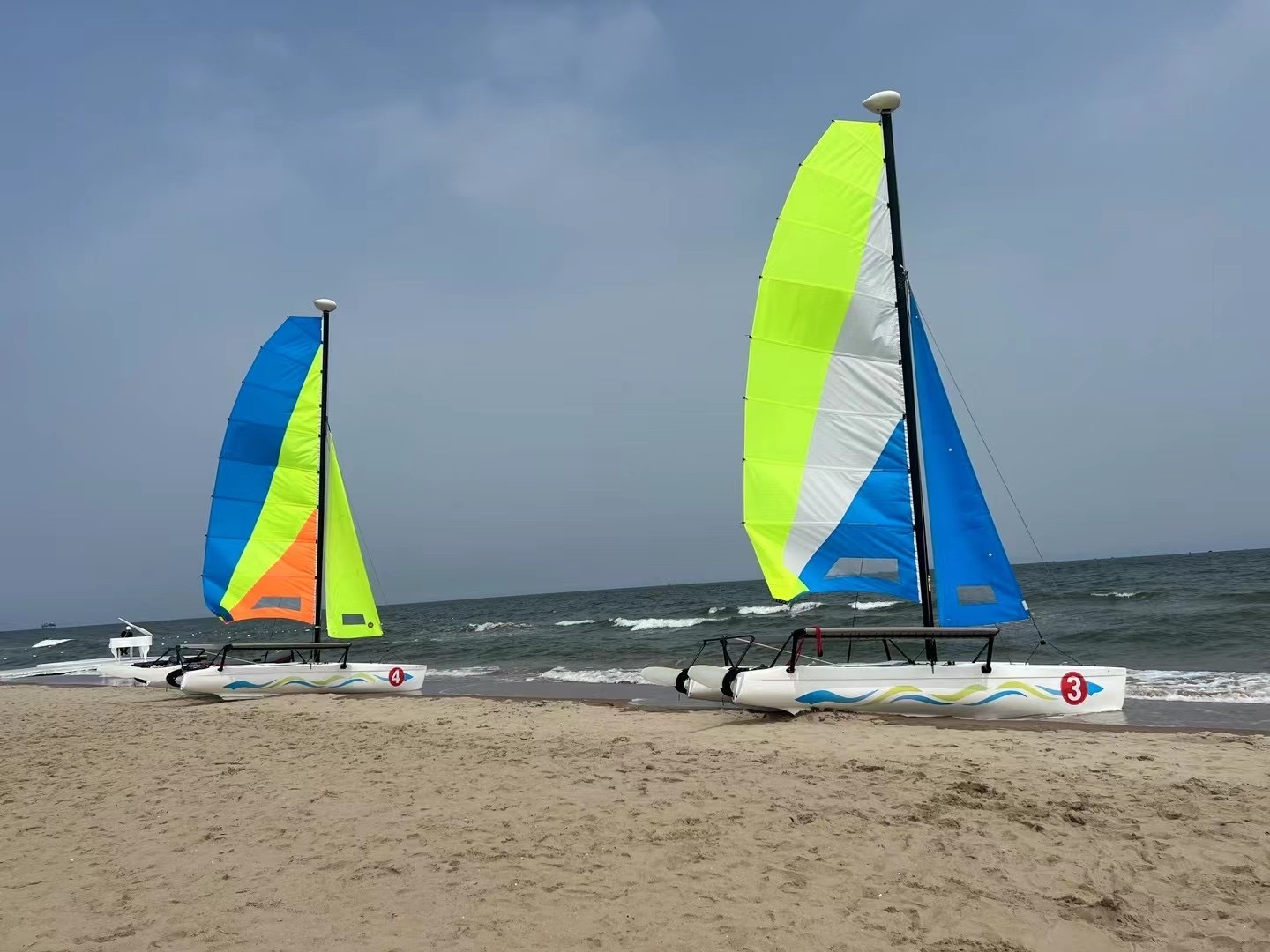 Factory newly designed Sport catamaran Sail Boat for water adventure sailing boat for 6 passengers