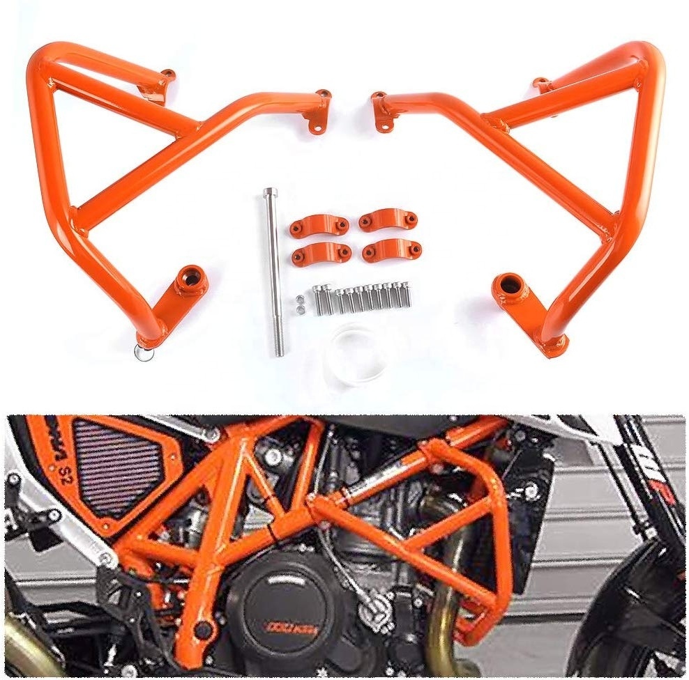 REALZION Motorcycle Engine Bar Protection Crash Guard For KTM DUKE 690 2013 2014 2015