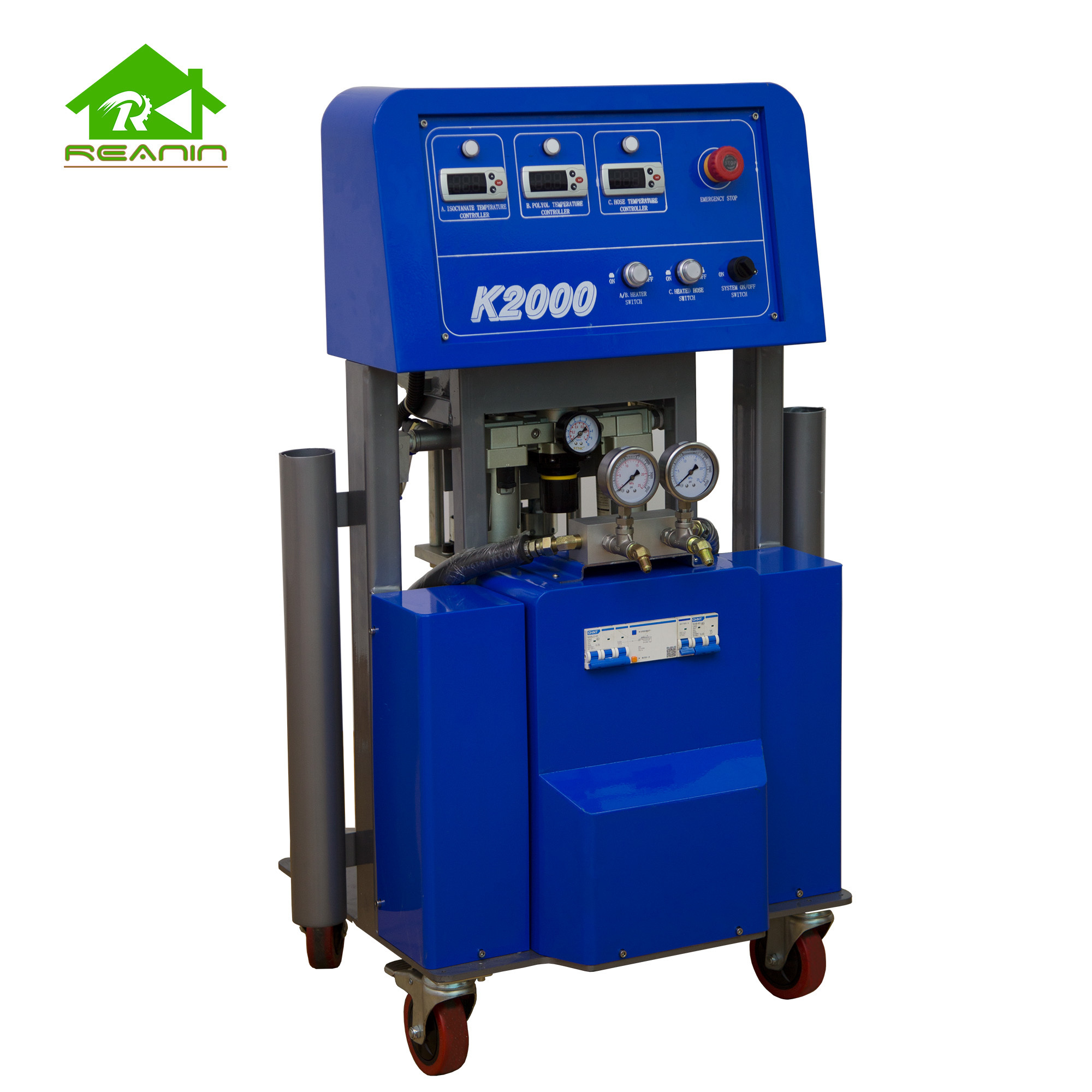 Reanin K2000 Roof and wall spraying Portable Polyurethane small foam spray machine for thermal insulation spraying