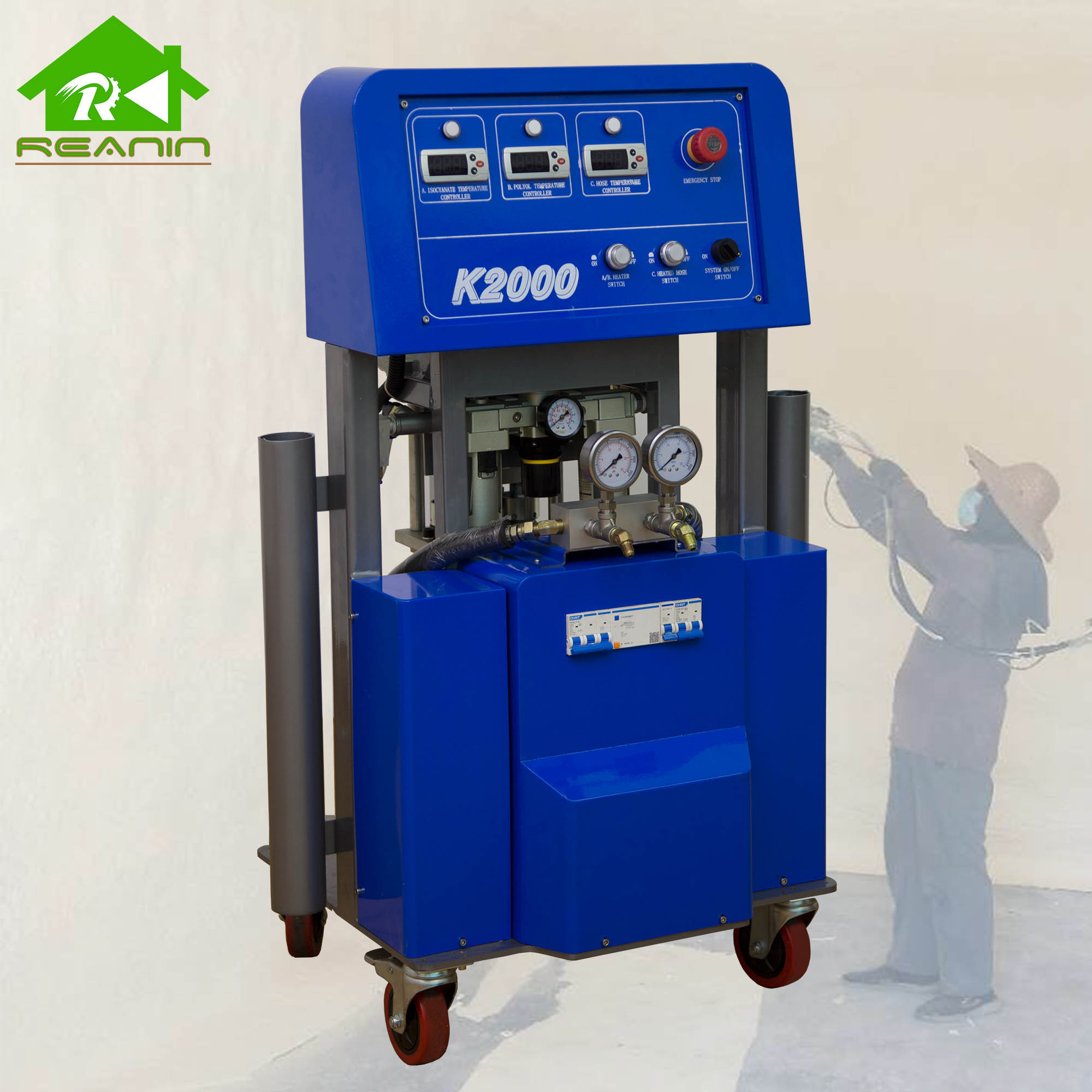 Reanin K2000 Portable PU Foam Polyurethane Spray injection insulation Machine