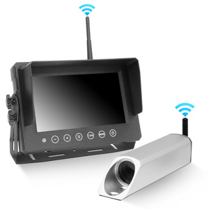 Easy Install Wireless Magnetic Backup Camera 7inch Monitor 2.4Ghz Digital Wireless Reach Truck Forklift Camera System