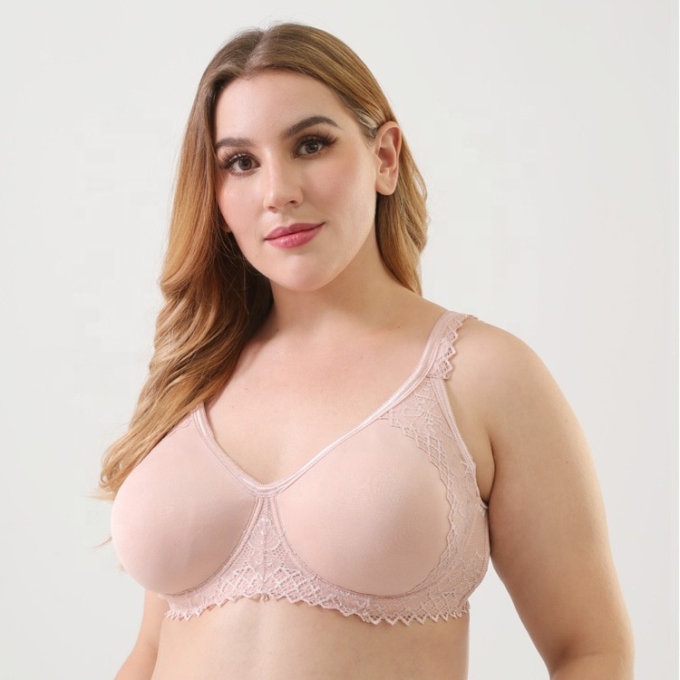 2023 New Solid Color Plus Size Bra With Underwire To Prevent Sagging And Gather Large Breasts And Show Small Underwear