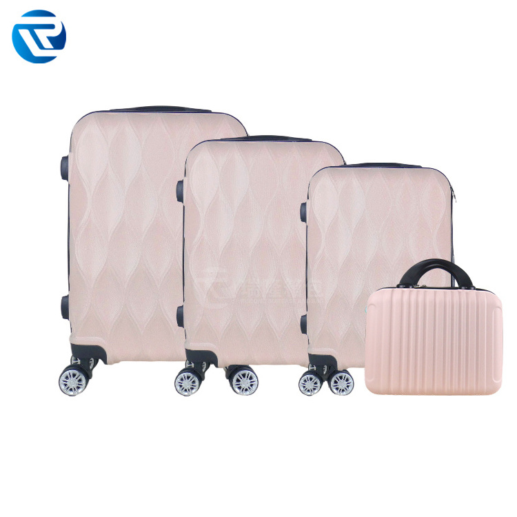 Ruilong scratch-resistant 4pcs luggage sets wholesale storage suitcase luggage case set outdoor travel custom luggage