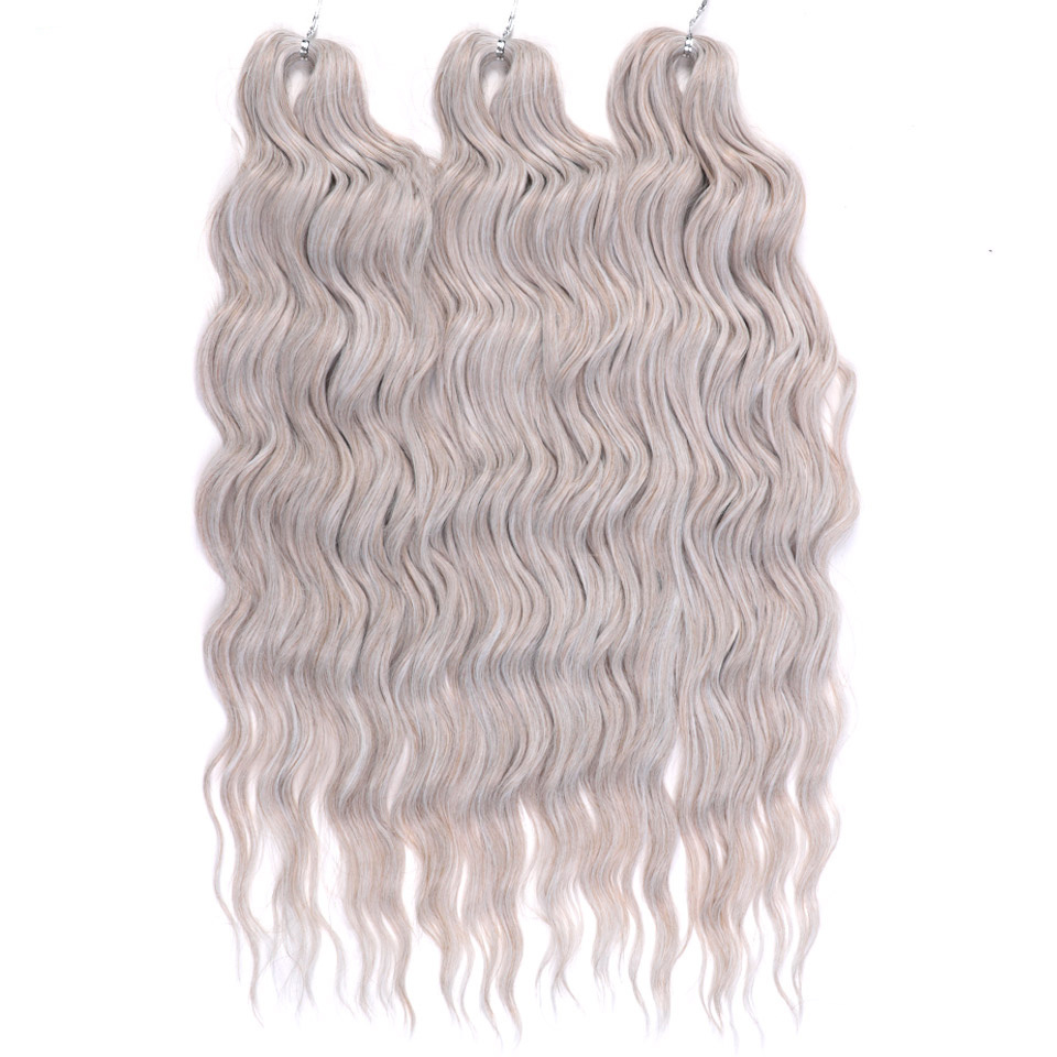 Hot sale premium fiber heat resistant water wave locs ombre passion twist hair crochet braiding synthetic hair extensions