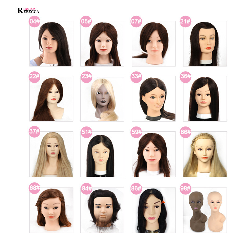 Learner Hairdressers Synthetic Head Mannequins Hair Manikin Training Heads Practice Mannequin Female afro training head