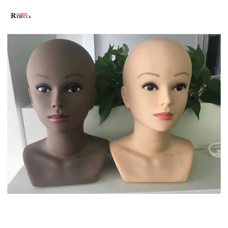 Rebecca Cheap Durable Bald Mannequin Head With Shoulder For Wigs and Show