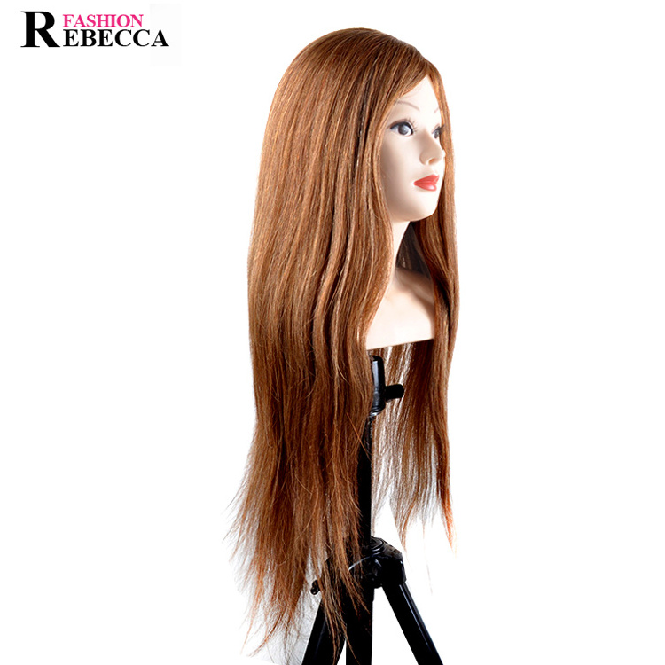 Rebecca 8-24Inches Female Human Hair Doll Manikies Wholesale Mannequin With Hair Barber Mannequin Training Head Mannequins