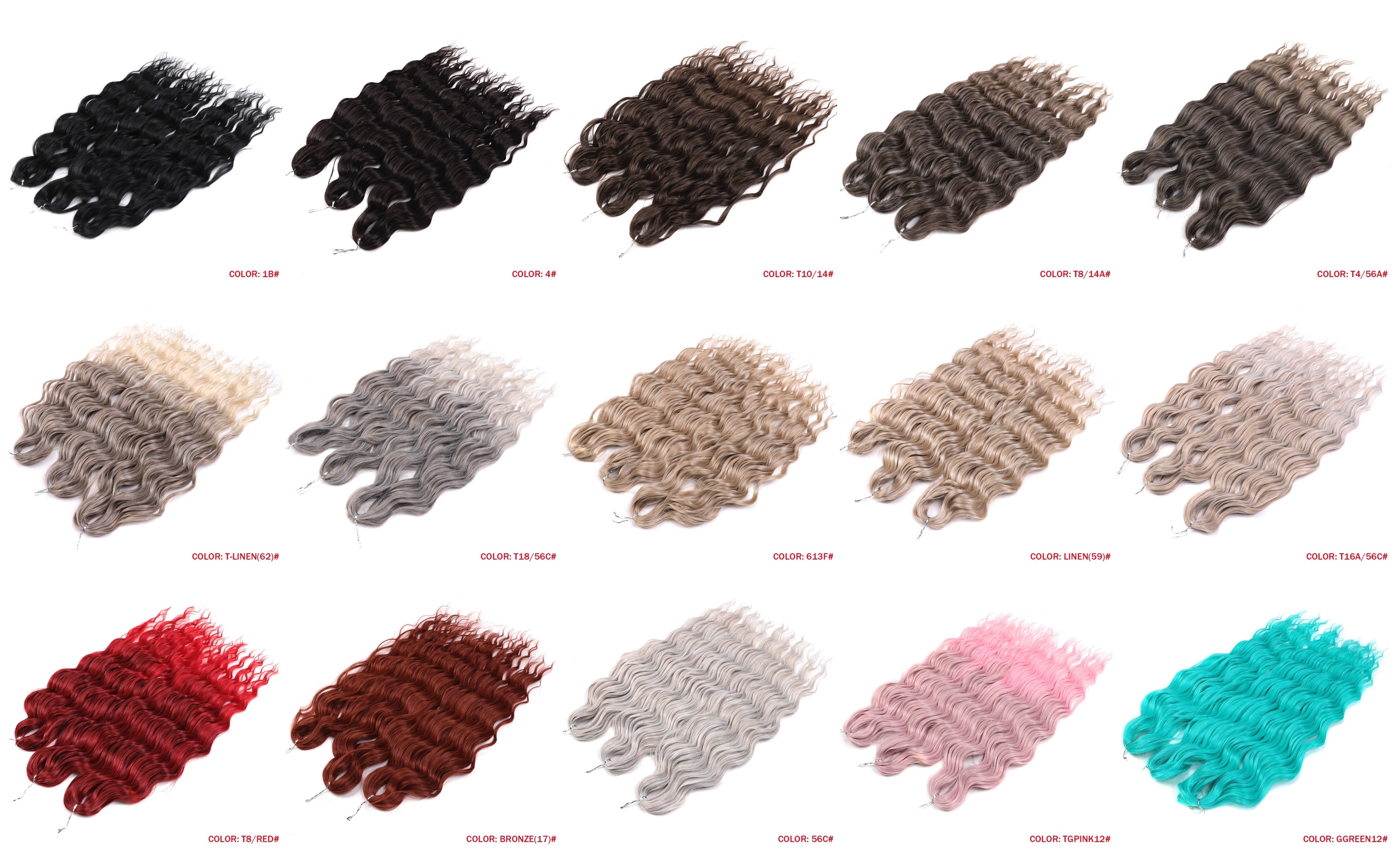 Hot sale premium fiber heat resistant water wave locs ombre passion twist hair crochet braiding synthetic hair extensions