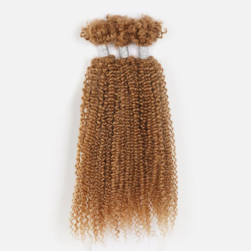 Wholesale Human Afro Kinky V Bulk Natural Curly Hair for Kinky Twist Crochet Braiding Hair