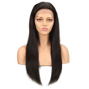 brazilian straight  remy 100% human hair wigs long lace front wig for white women, half wigs 10a top quality wholesale factory