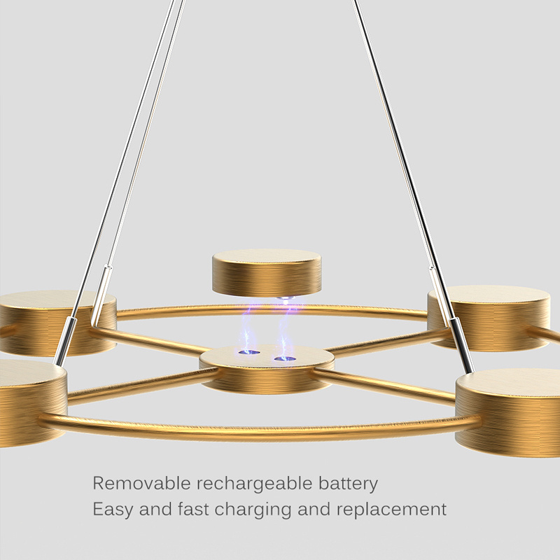 New rechargeable chandelier can be customized indoor chandelier hotel dining home rechargeable chandelier