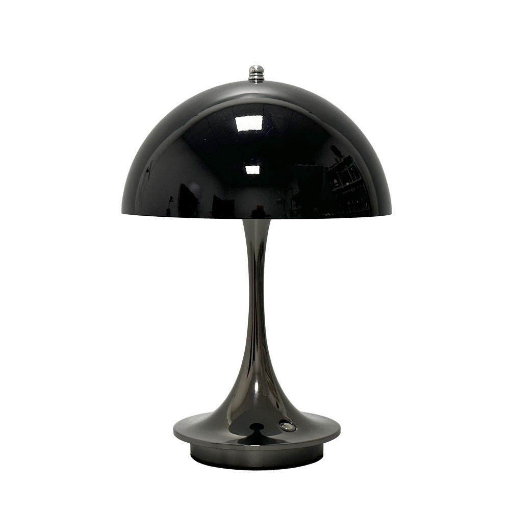 Mushroom table lamp rechargeable home rechargeable table lamp touch dimmer cordless rechargeable table lamp