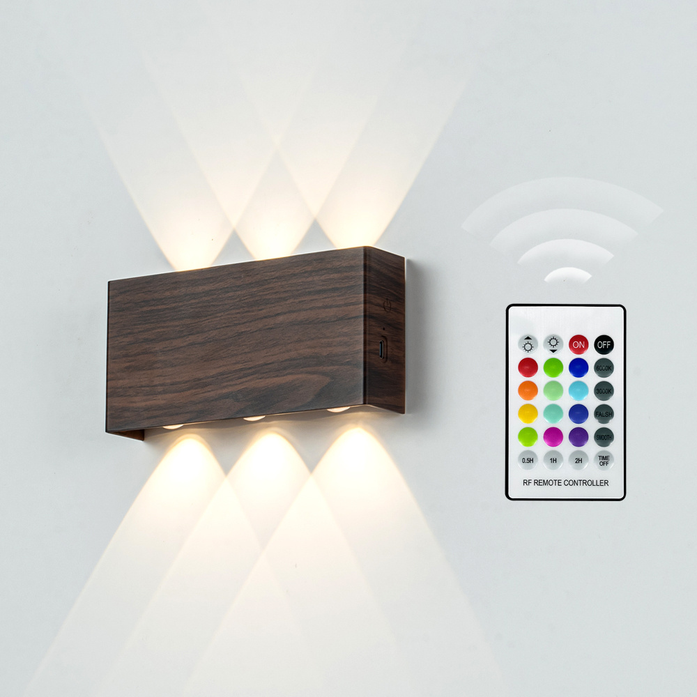 Dimmable Rechargeable Wall Light E-Installation LED Wall Light Living Room Bedroom Corridor Indoor Wall Light