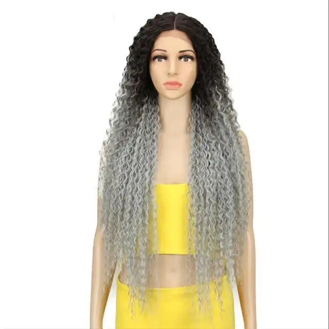 Rebecca noble freedom quality realistic wigs black women colored cheap kinky curly curl synthetic hair lace front wig