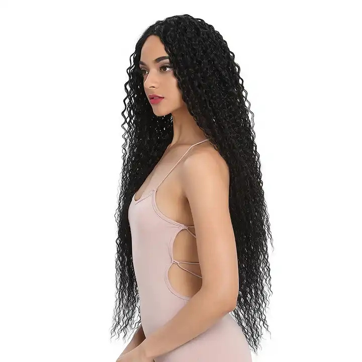 Rebecca noble freedom quality realistic wigs black women colored cheap kinky curly curl synthetic hair lace front wig