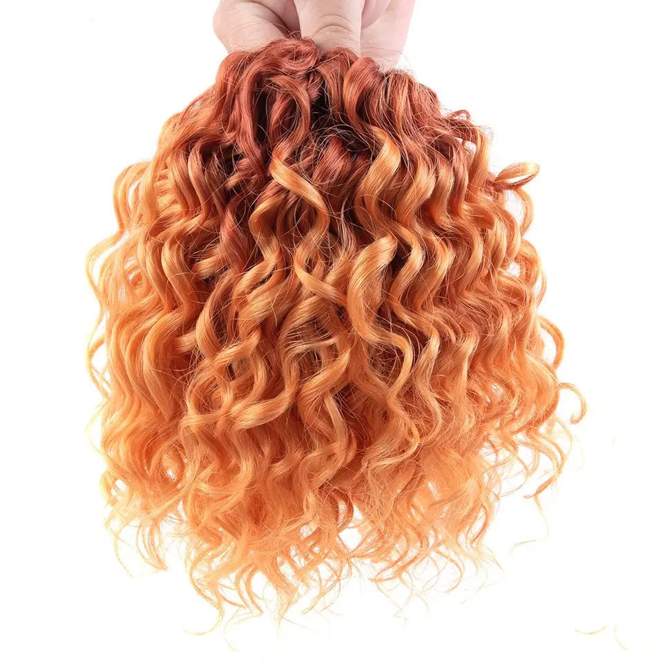 Russian Jessica Ariel Monica Deep Wavy Twist Crochet Hair Extension Synthetic Afro Curly Hair Crochet Braids High Temperature