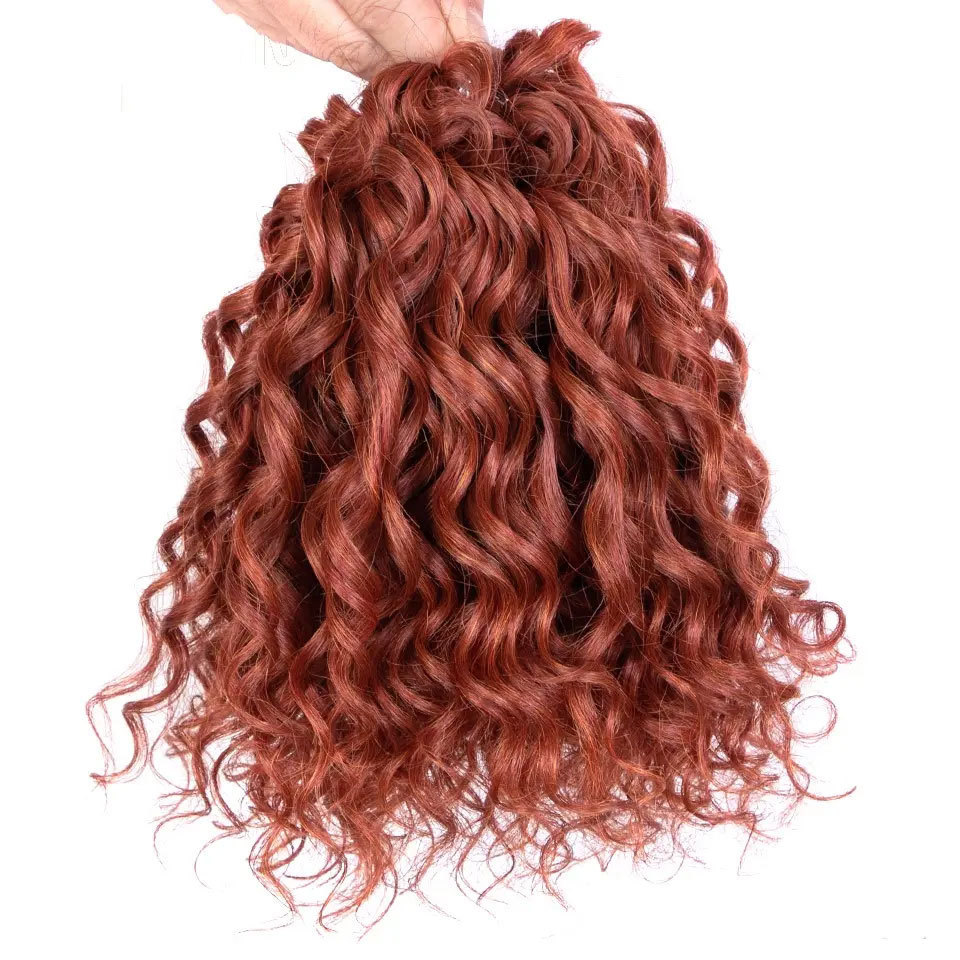 Russian Jessica Ariel Monica Deep Wavy Twist Crochet Hair Extension Synthetic Afro Curly Hair Crochet Braids High Temperature