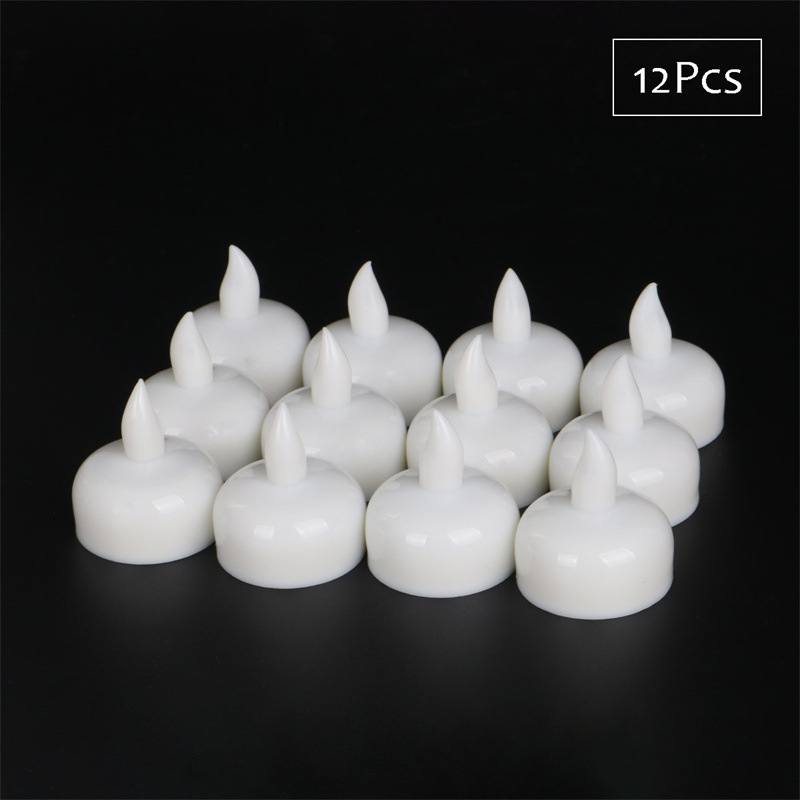 Flameless Flickering Wedding Party Lighting 12Pcs CR2032 Battery Operated LED Tea Light Candles