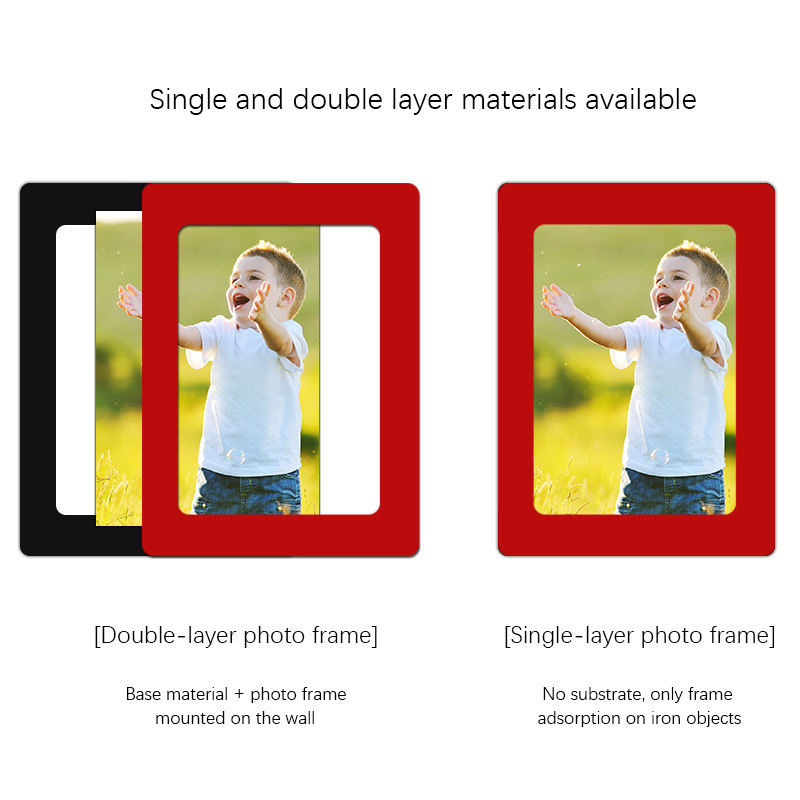 A4 Double-sided Self-adhesive Window Poster Magnetic Display Frame PVC Photo Frame