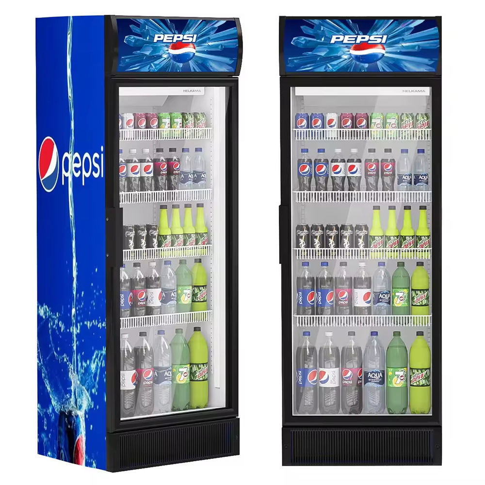 Glass Door Pepsi Beverage Cooler Commercial Display Freezer Refrigeration Equipment