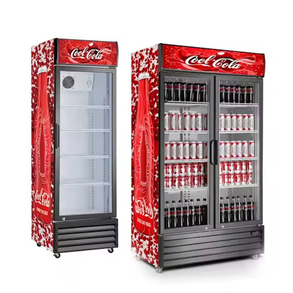 Pepsi Refrigerator with Glass Door for Beverage Display and Promotion