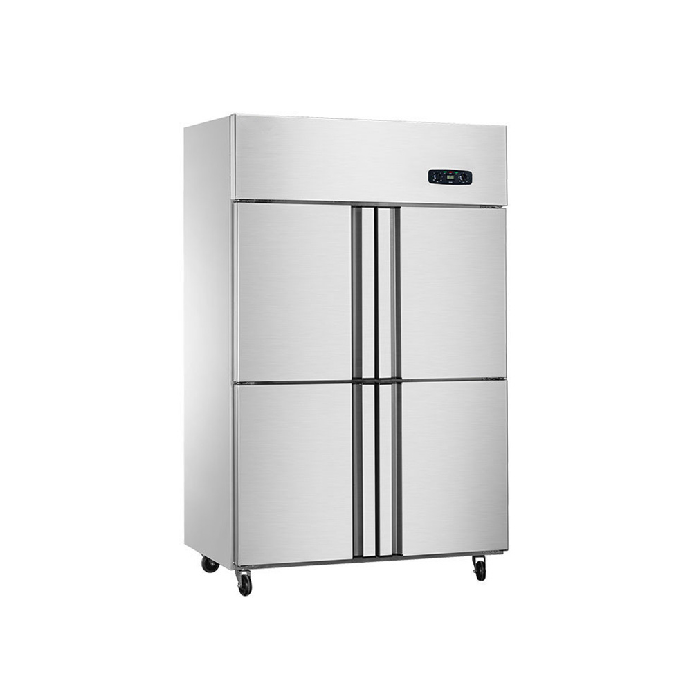 Rebirth certificated 3 Door Upright Commercial Refrigerators And Freezers In Stainless Steel American Style Chiller