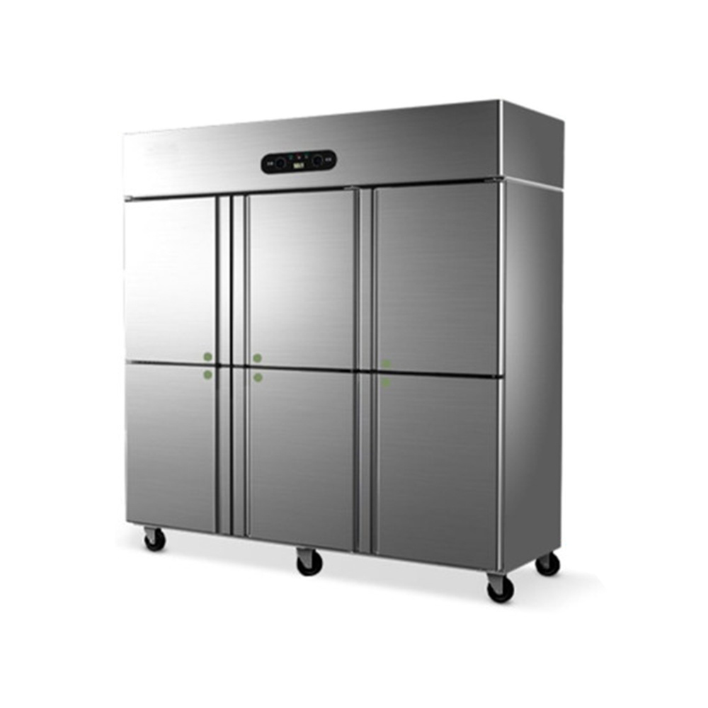 Rebirth certificated 3 Door Upright Commercial Refrigerators And Freezers In Stainless Steel American Style Chiller