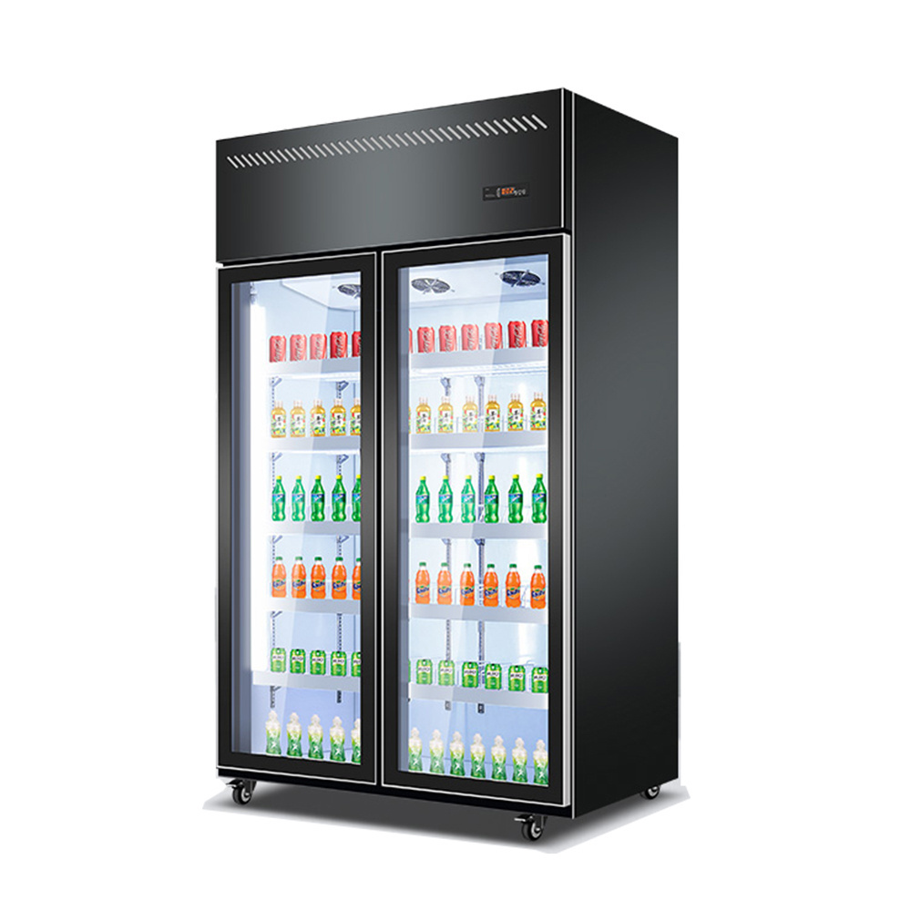 OEM The Best Single Door Commercial Glass Display Showcase Drink Coolers Upright Fridge For Sale