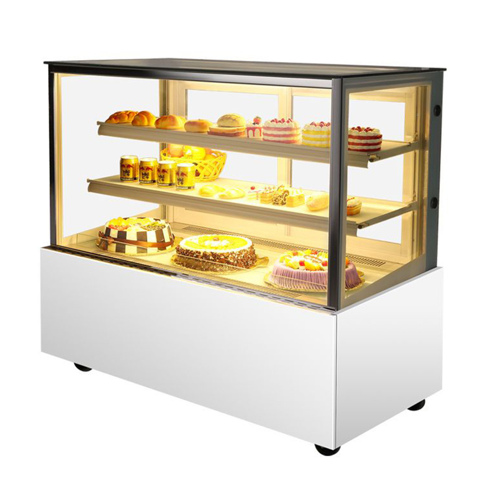 Rebirth High quality commercial cold deli showcase cake refrigerator show case bakery display refrigerator