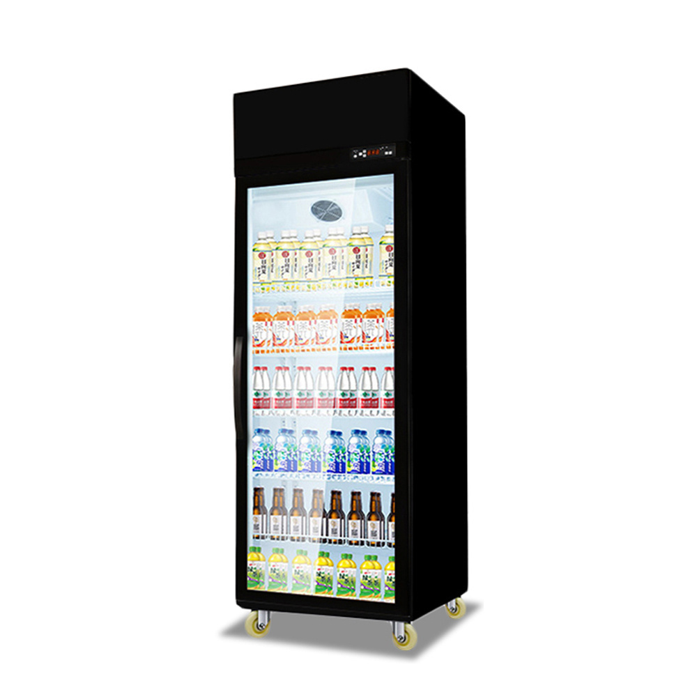 Supermarket  Upright Glass Door Air Cooling Display Cooler Beverage Beer Flower Commercial Showcase Fridge Refrigerator