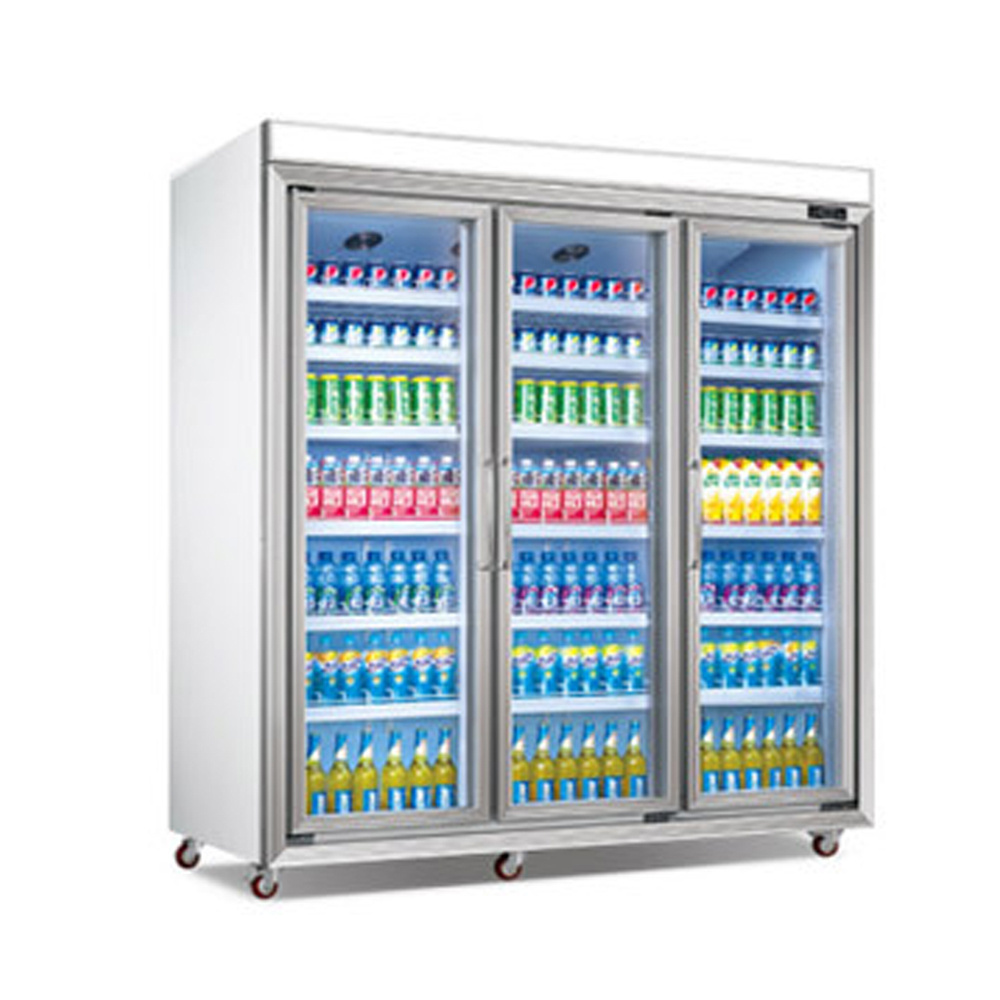 Dairy fruit and vegetable commercial open cooler commercial fridge for drinks round refrigerator