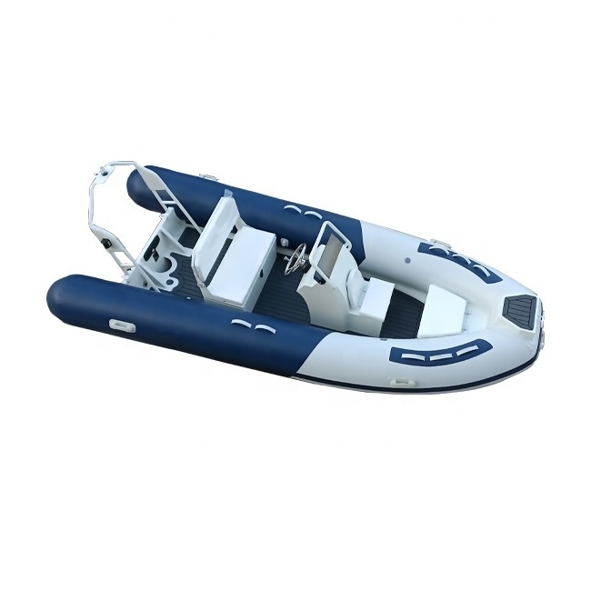 14ft RIB430 Hypalon/PVC Open Fishing Dinghy Aluminum Rib Inflatable Boats For Sale