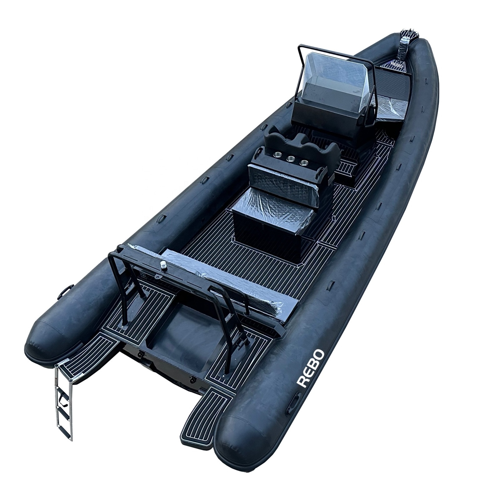 Deluxe Sport 25ft RIB 760 Hypalon Orca Durable Aluminum Deep V Hull Inflatable RIB Boat With Sofa Seat