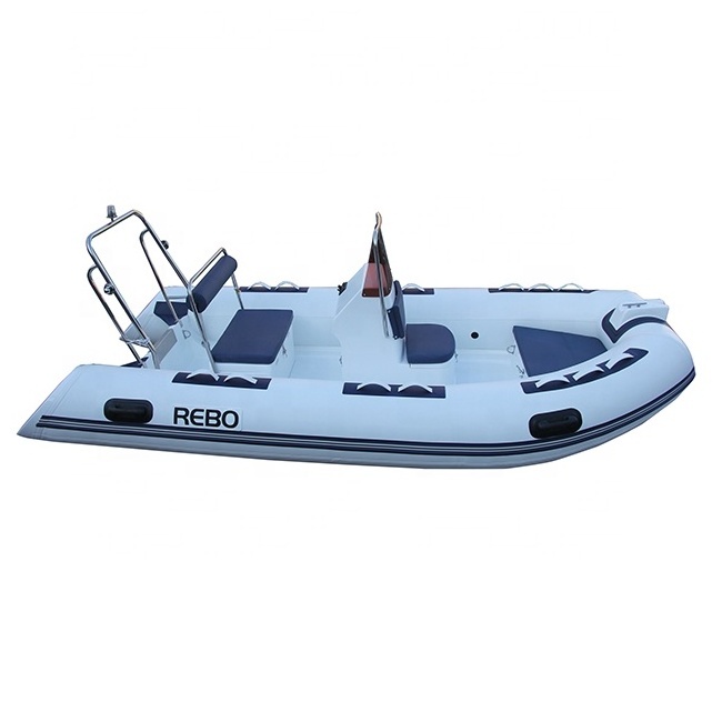 Hot Sell RIB 390 Inflatable PVC/Hypalon RIB Steering Console Boats For Sale