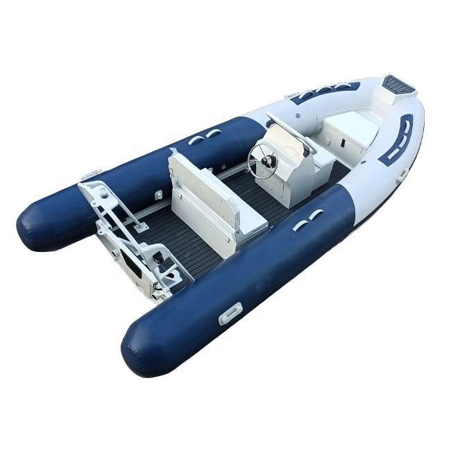 14ft RIB430 Hypalon/PVC Open Fishing Dinghy Aluminum Rib Inflatable Boats For Sale