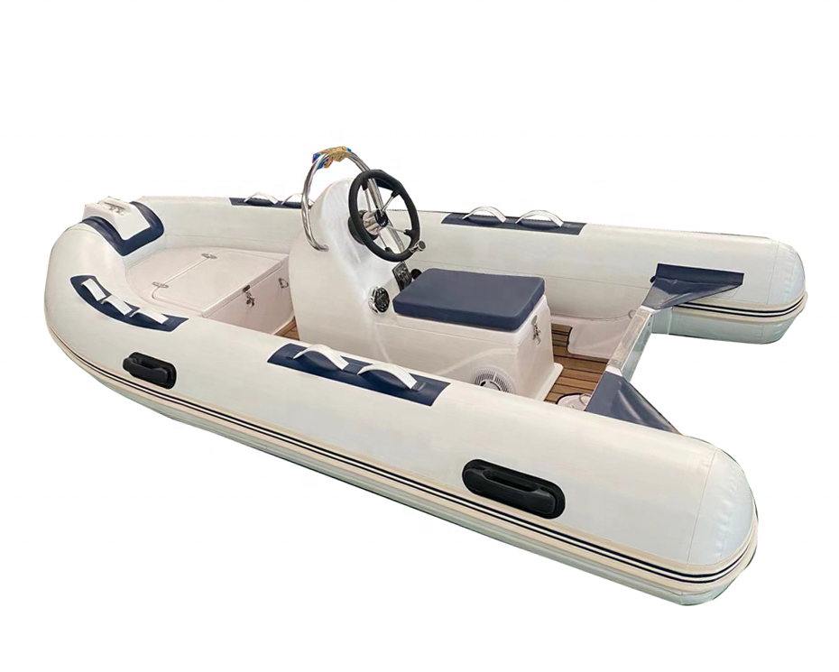 11ft Rib 330 Hypalon/PVC Semi-Rigid Fiberglass Inflatable Boats With Jockey Seat Console