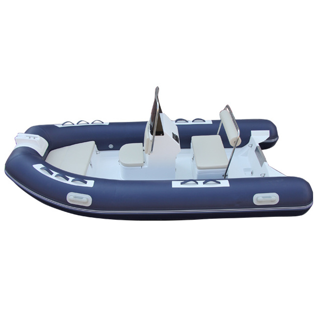 RIB360 12ft Hypalon Orca Fiberglass Hull Inflatable Boat With 5 Capacity For Funny