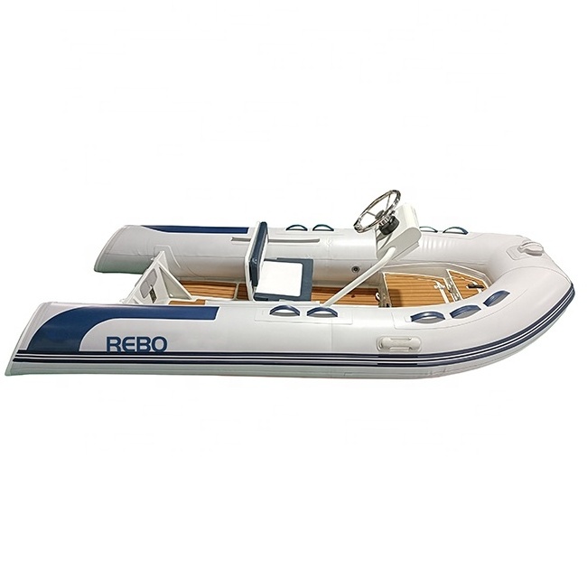 Classical Durable 11ft Rhib330 Aluminum RIB Boat Hypalon/PVC Open Fishing Tender Boat