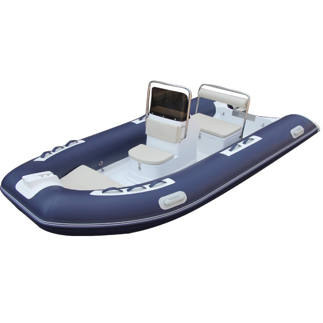 RIB360 12ft Hypalon Orca Fiberglass Hull Inflatable Boat With 5 Capacity For Funny