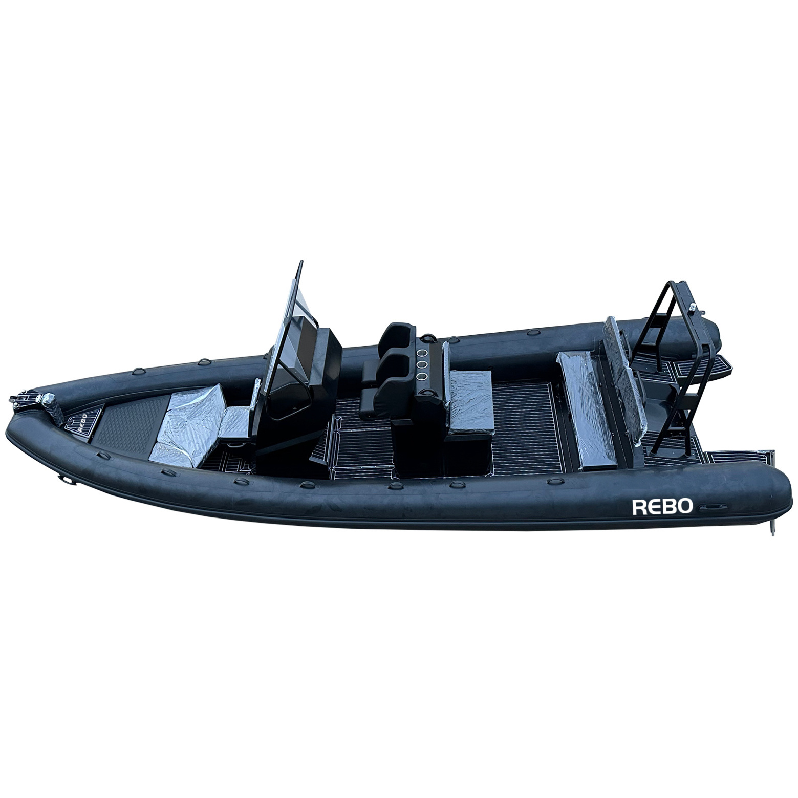 Deluxe Sport 25ft RIB 760 Hypalon Orca Durable Aluminum Deep V Hull Inflatable RIB Boat With Sofa Seat