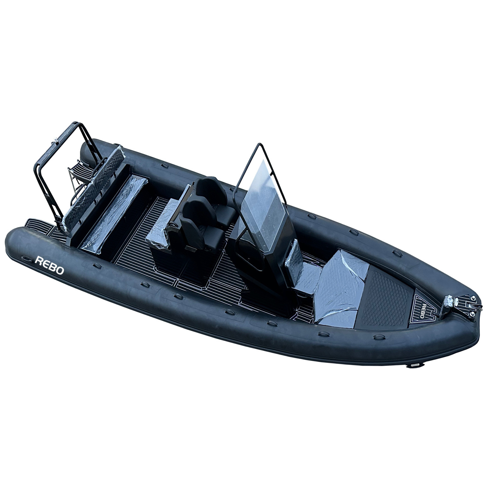 Deluxe Sport 25ft RIB 760 Hypalon Orca Durable Aluminum Deep V Hull Inflatable RIB Boat With Sofa Seat