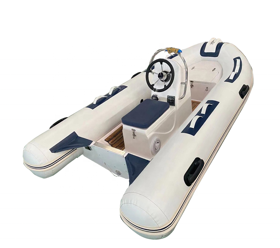 11ft Rib 330 Hypalon/PVC Semi-Rigid Fiberglass Inflatable Boats With Jockey Seat Console