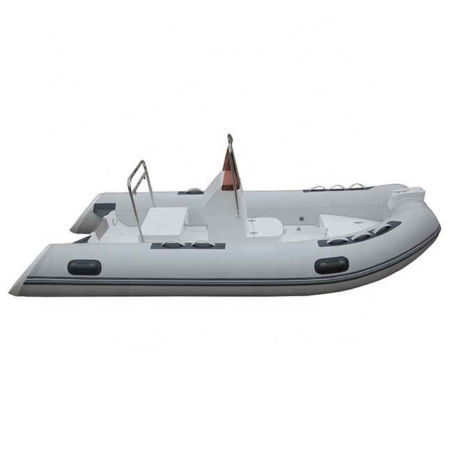 Centre Console 12ft RIB 360 Fiberglass Hull Deep V Shape  PVC/Hypalon Inflatable Boat With Seat Box