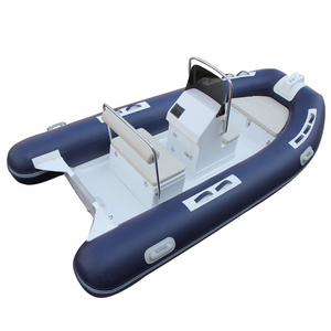 RIB360 12ft Hypalon Orca Fiberglass Hull Inflatable Boat With 5 Capacity For Funny