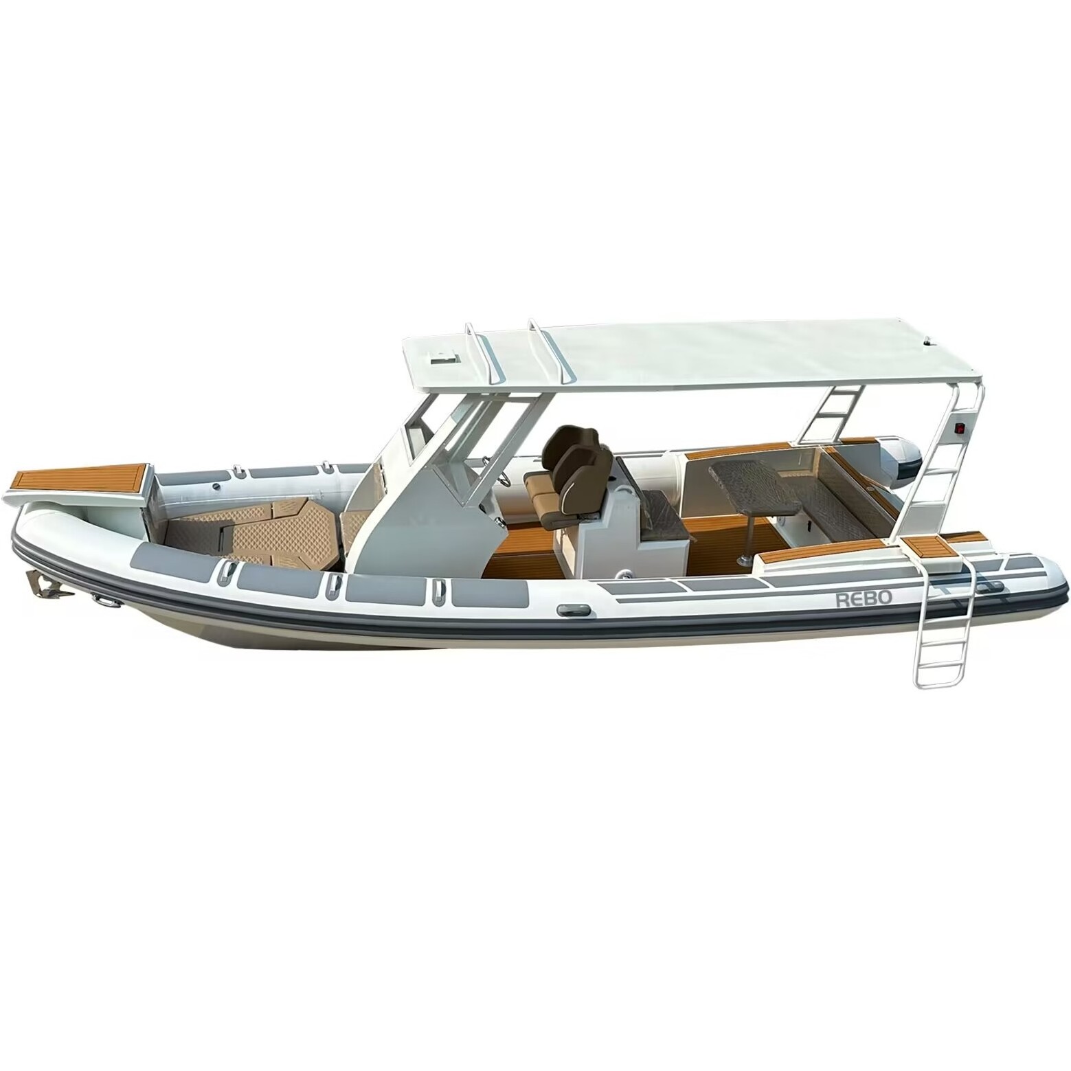 29ft Double Deep V Aluminum Hull RIB860  Inflatable Hypalon/PVC Boat With T Top