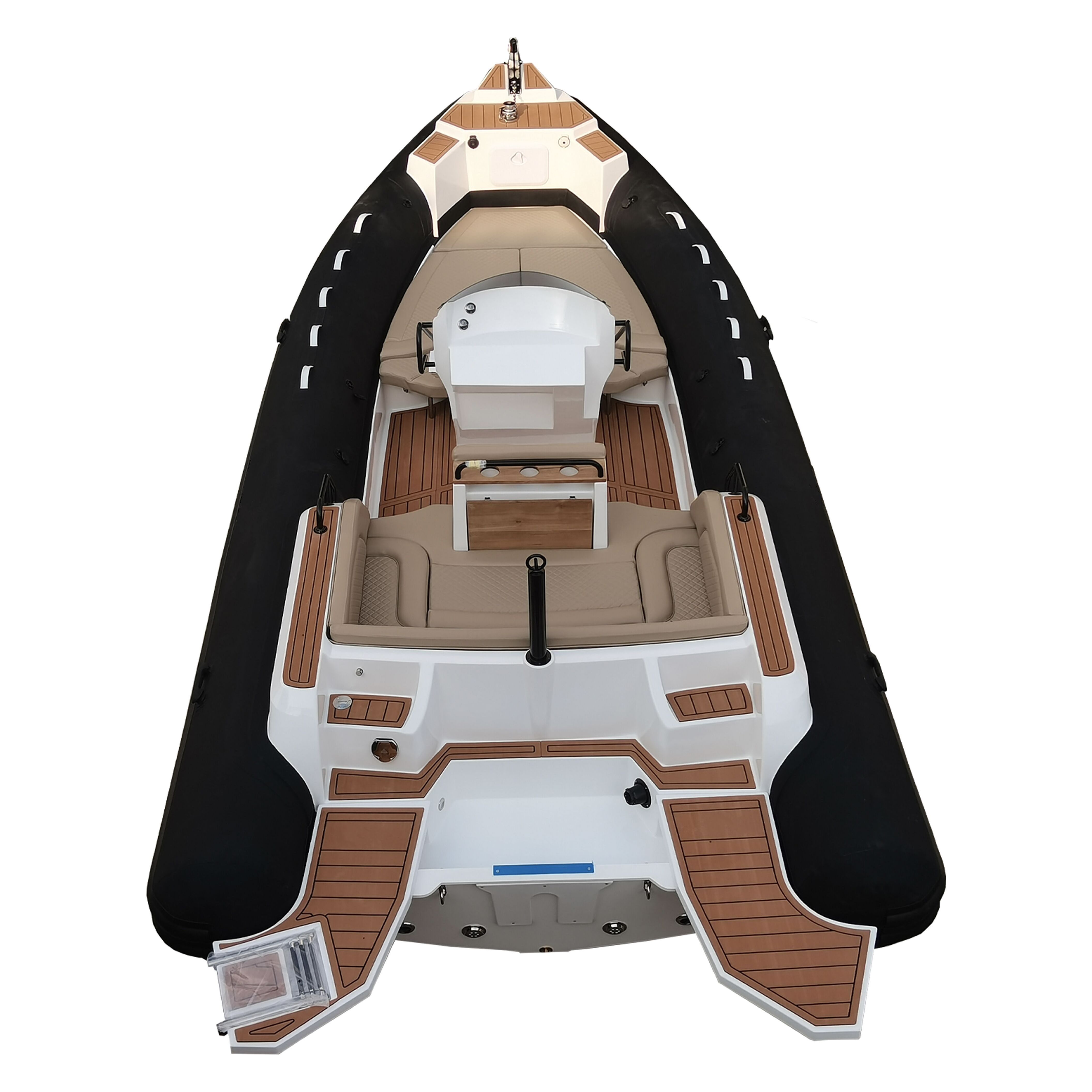 Fiberglass Boat 22ft Luxury Hypalon/Orca/PVC Rib Inflatable Zodiac Boat With Engine