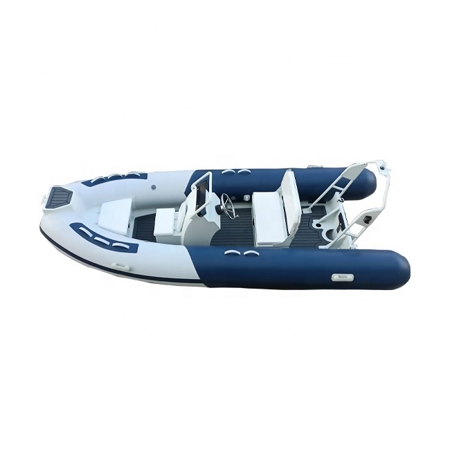 14ft RIB430 Hypalon/PVC Open Fishing Dinghy Aluminum Rib Inflatable Boats For Sale