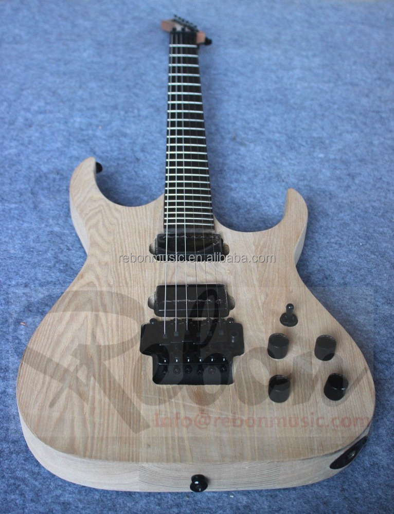 Weifang Rebon 6 string ashwood electric guitar kit without paint