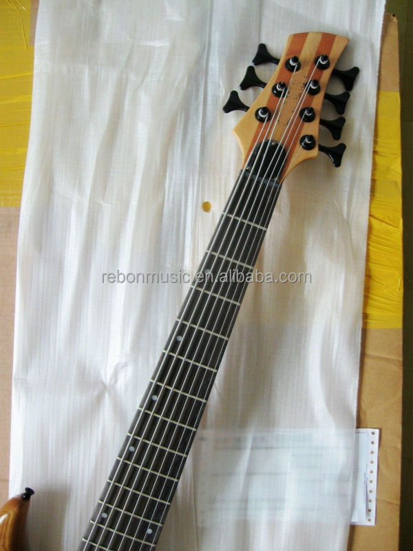 Weifang Rebon 7 string neck through body electric bass Guitar