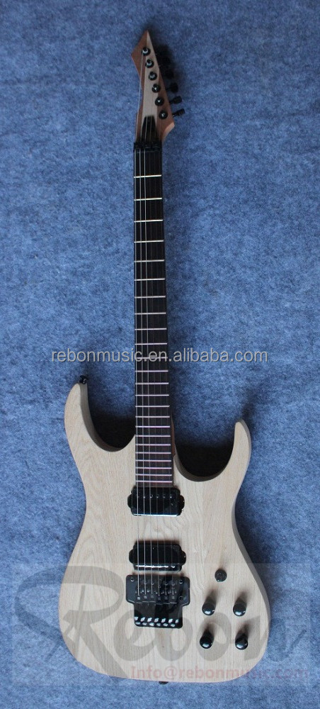 Weifang Rebon 6 string ashwood electric guitar kit without paint